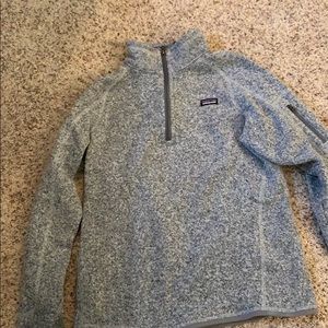 Patagonia grey quarter zip up